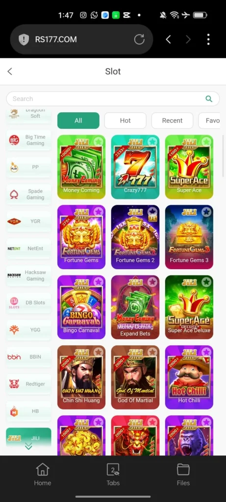 RS177 Game Slots